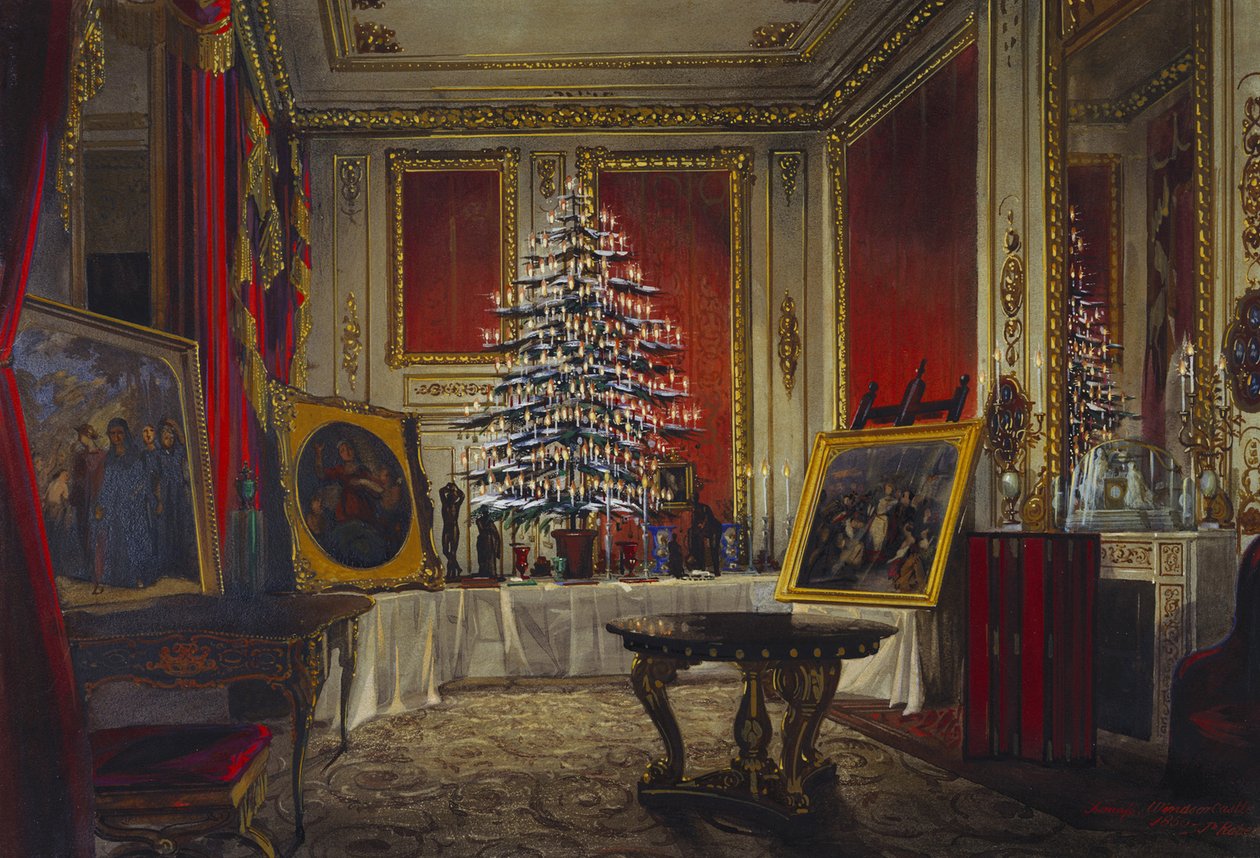 Vánoční strom královny Viktorie, 1850 od James Roberts
