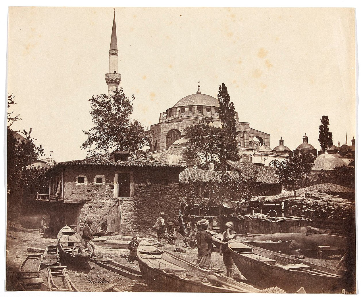 „Schodiště v Tophanně“ [Istanbul. Mešita s jedním minaretem] od James Robertson