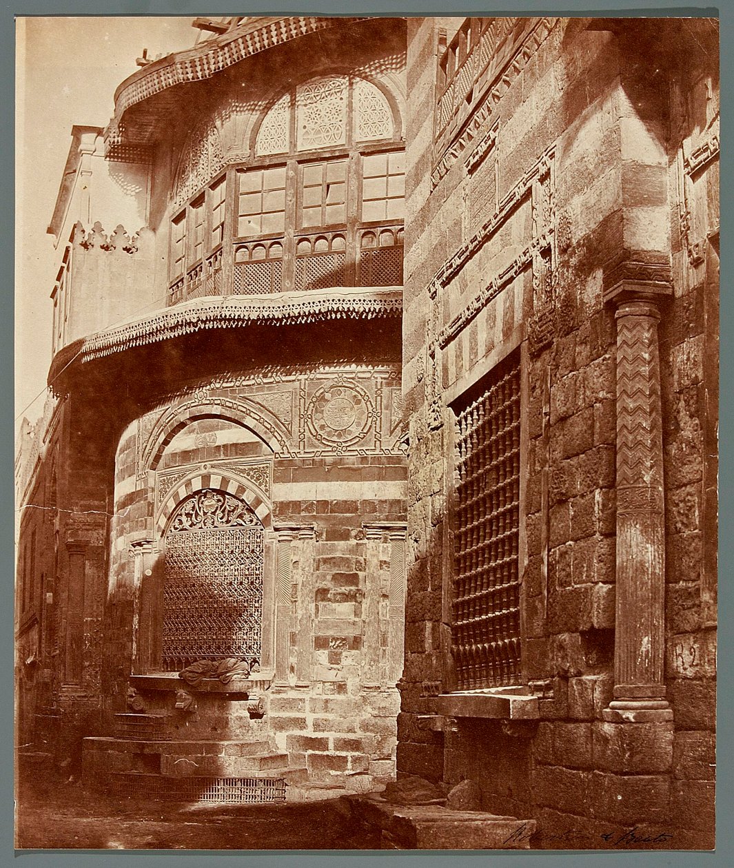 Egypt. Káhira. Sabil – Kuttab sultána Mahmúda (1750) od James Robertson