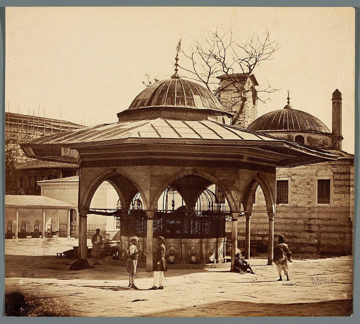 "Fontána na nádvoří chrámu Hagia Sofia" od James Robertson