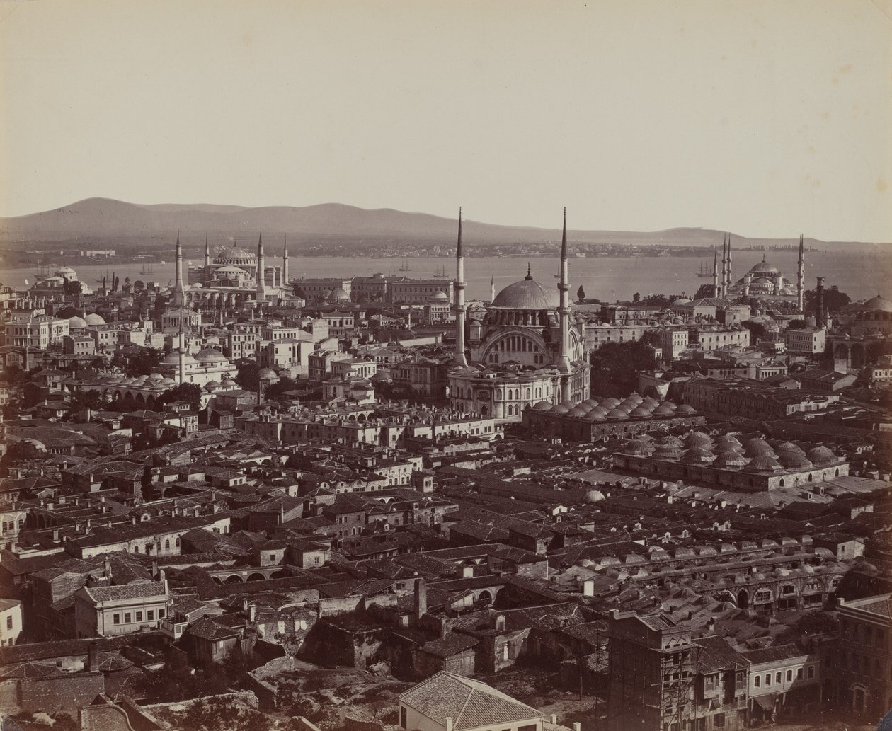 Panorama Konstantinopole, 1857 (foto) od James Robertson