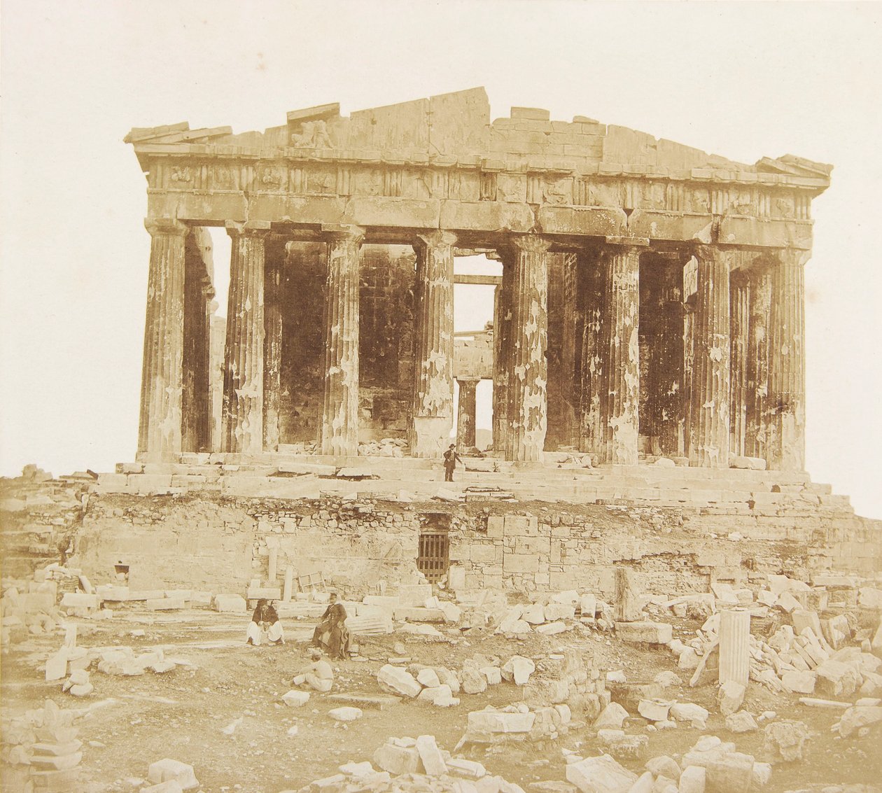 Pohled na Parthenon ze západu od Jamese Robertsona od James Robertson