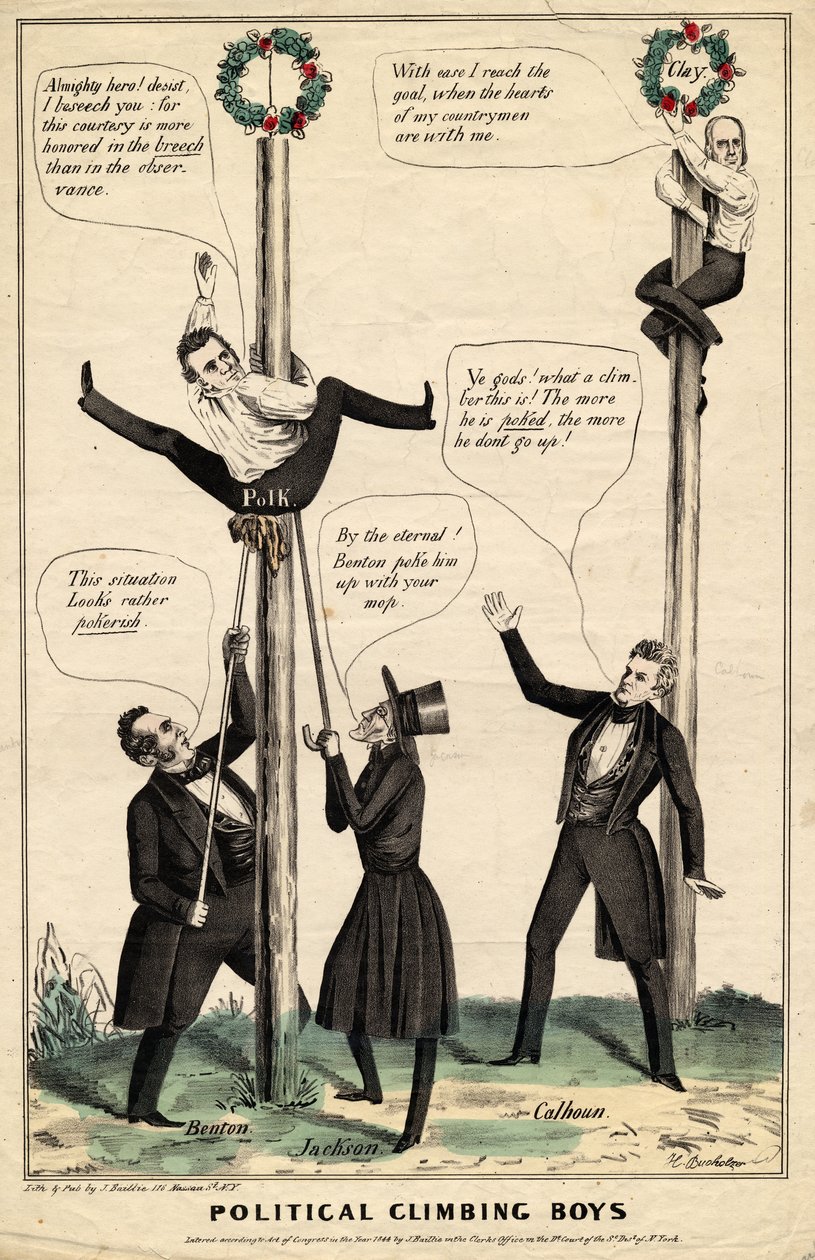 Political climbing boys, vydal J Baillie, H Bucholzer, New York, 1844 od James S. Baillie