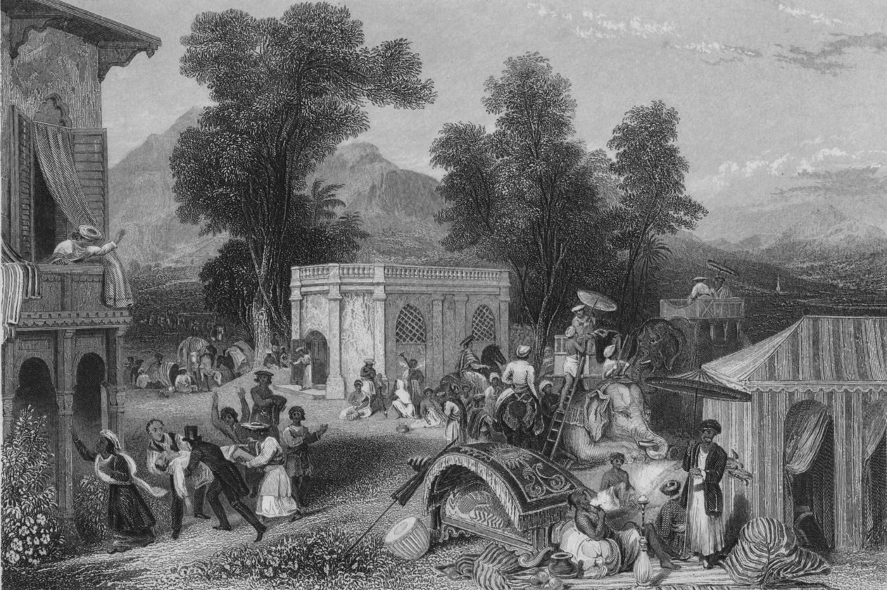 Smrt biskupa Hebera, 1846 od James Sands