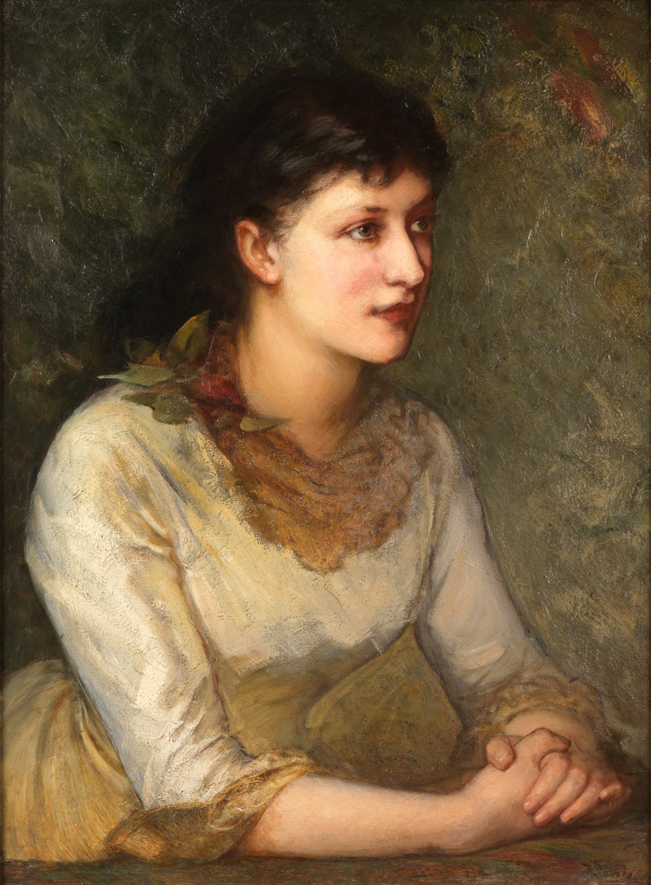 Elegantní mladá žena (olej na plátně) od James Sant