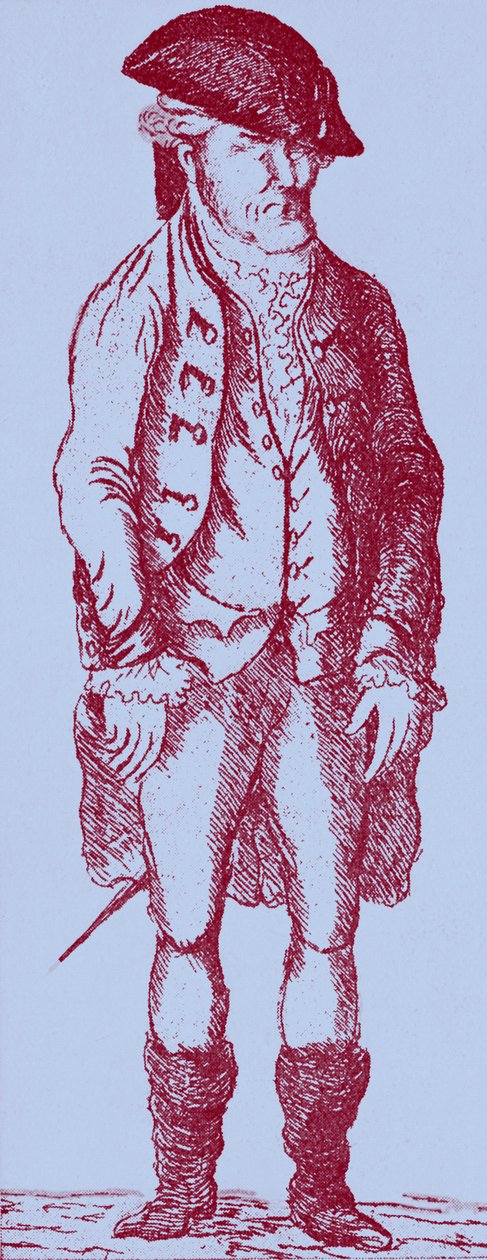 John Wilkes - z karikatury Jamese Sayerse od James Sayers