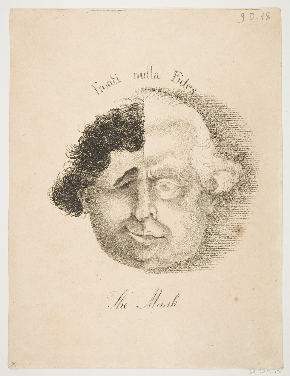 Maska, 21. května 1783. od James Sayers