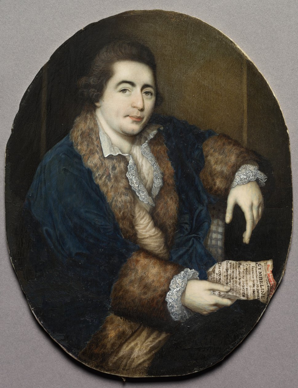 Portrét Williama Powella, asi 1765 (miniatura na slonovině v rámu ze zlaceného dřeva a gessa) od James Scouler