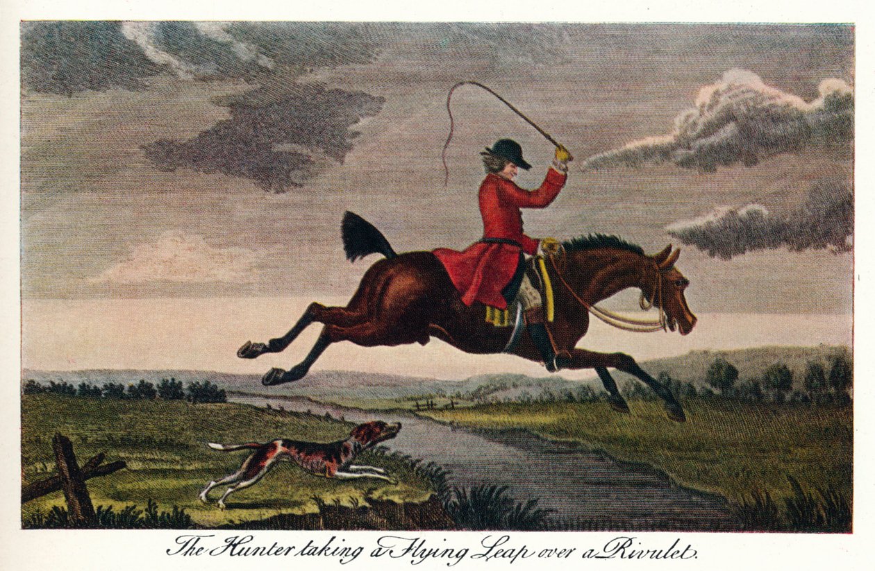 The Hunter Take A Flying Leap Over A Rivulet, c1740, 1922 od James Seymour