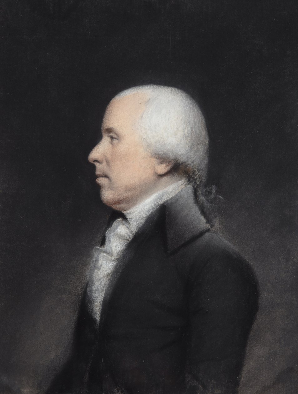 Dr Benjamin Rush (pastel na šedém papíře) od James Sharples