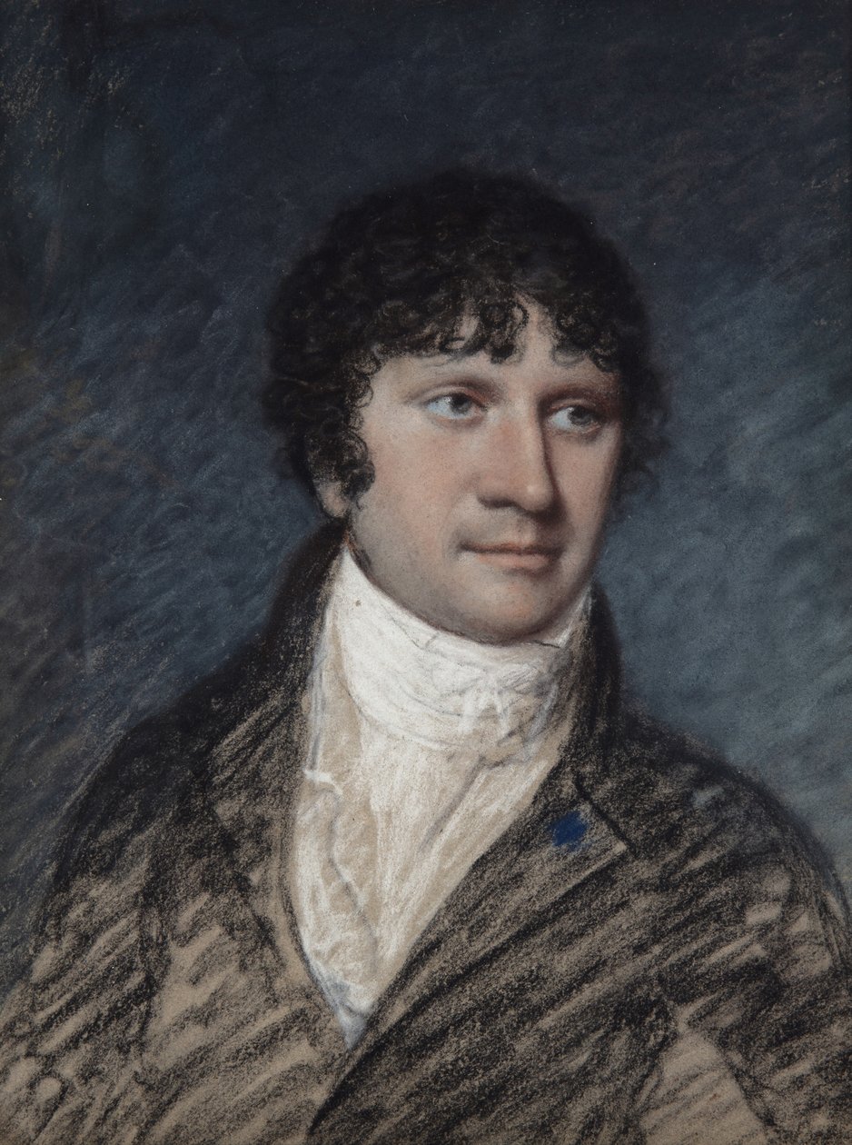 Dr Bilsborough (pastel na šedém papíře) od James Sharples