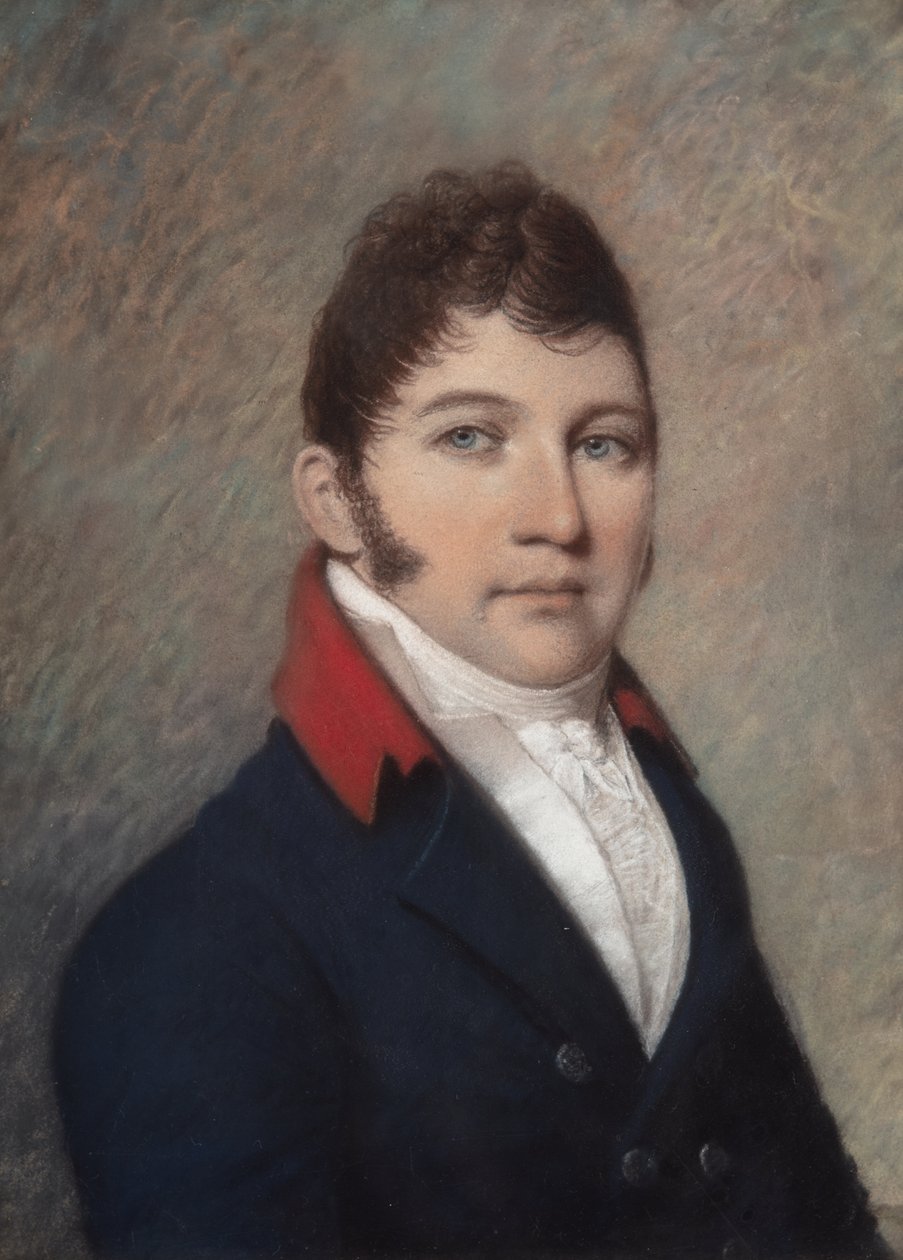 Francis J. Jackson, 3/1810 (pastel na šedém papíře) od James Sharples