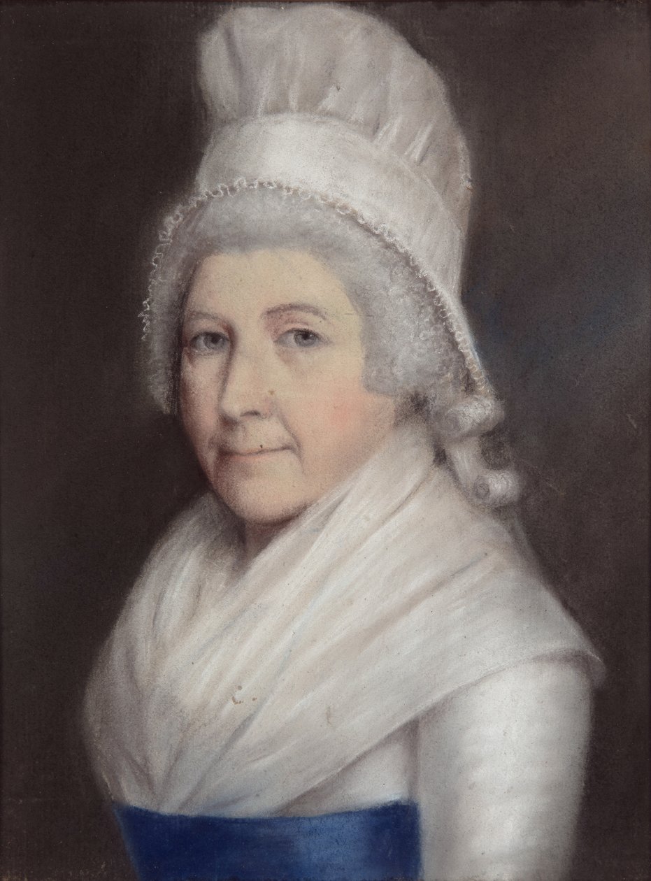 Mary Andrewes (pastel na šedém papíře) od James Sharples