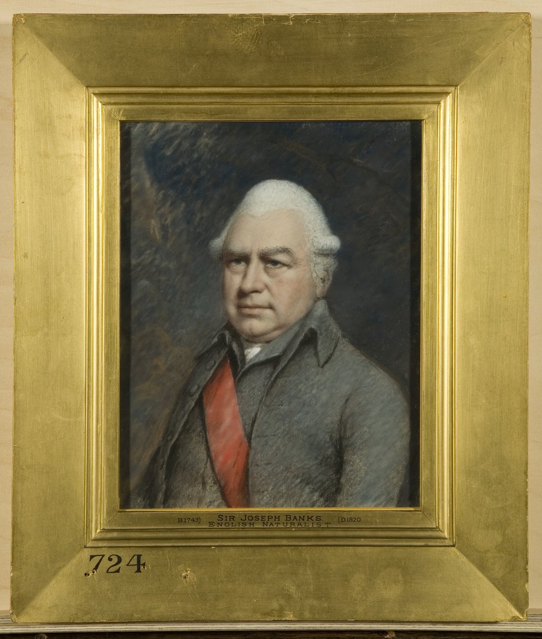 Sir Joseph Banks, anglický přírodovědec od James Sharples