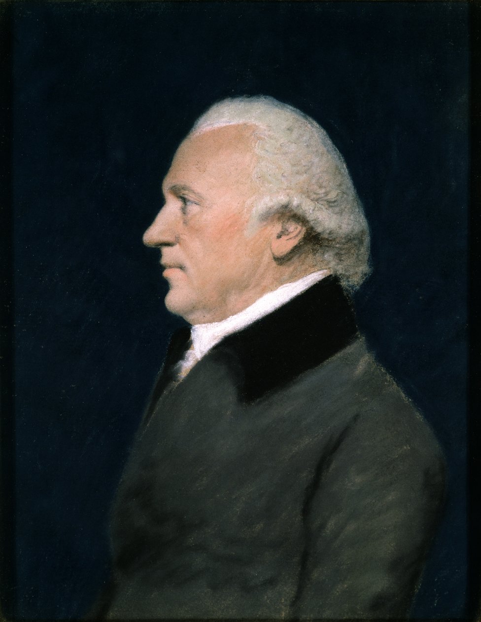 Sir William Herschel, kolem roku 1805 (pastel na šedém papíře) od James Sharples