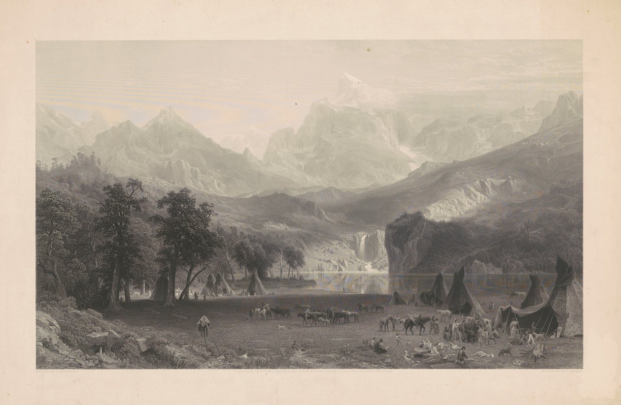 Skalnaté hory od James Smillie, after Albert Bierstadt