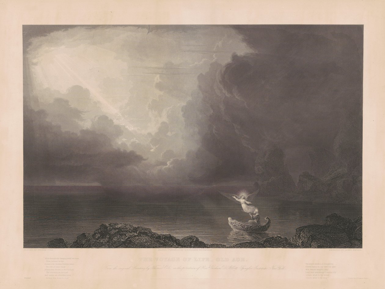 Cesta života: stáří od James Smillie, after Thomas Cole