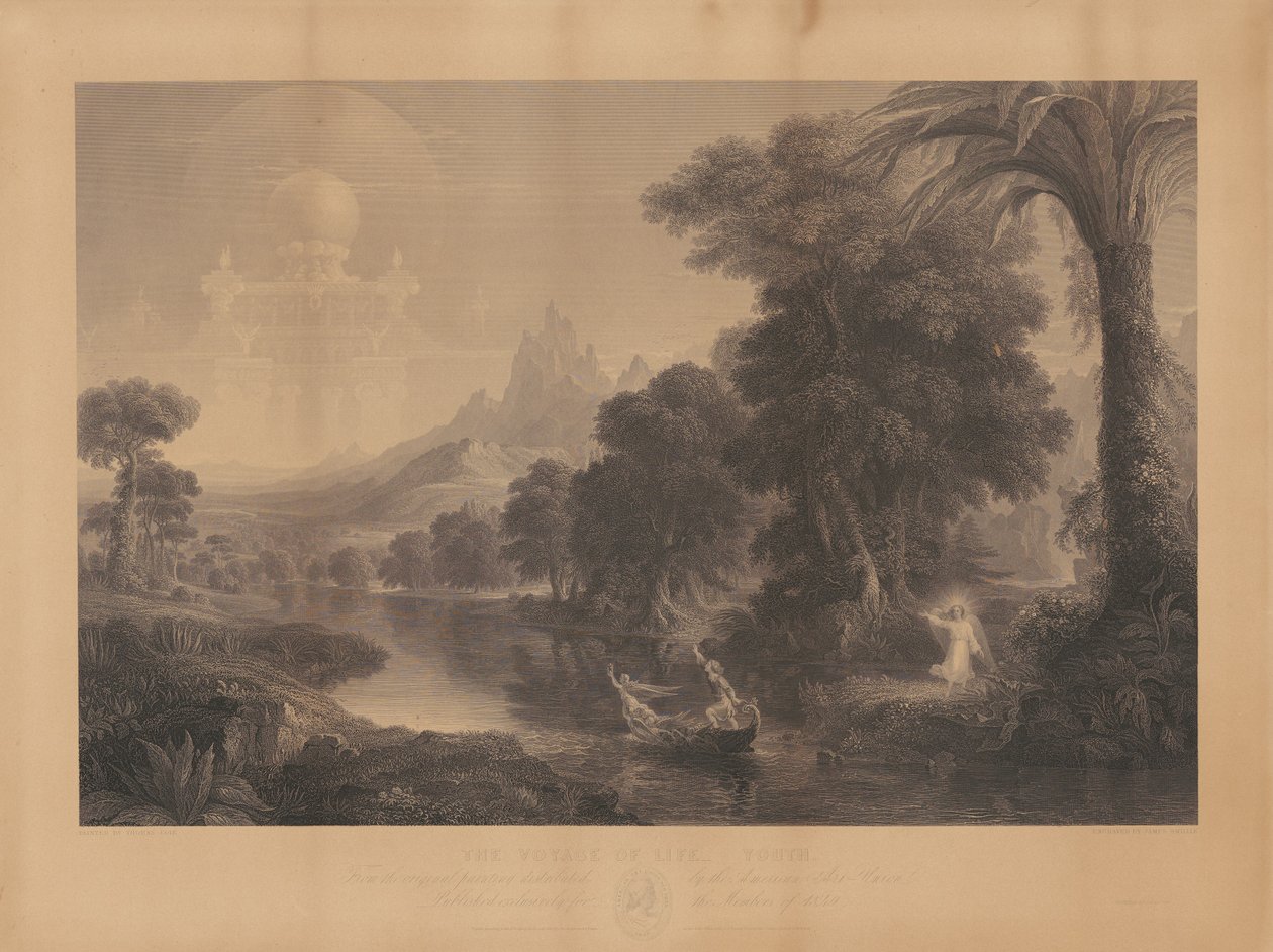 The Voyage of Life: Youth od James Smillie, after Thomas Cole