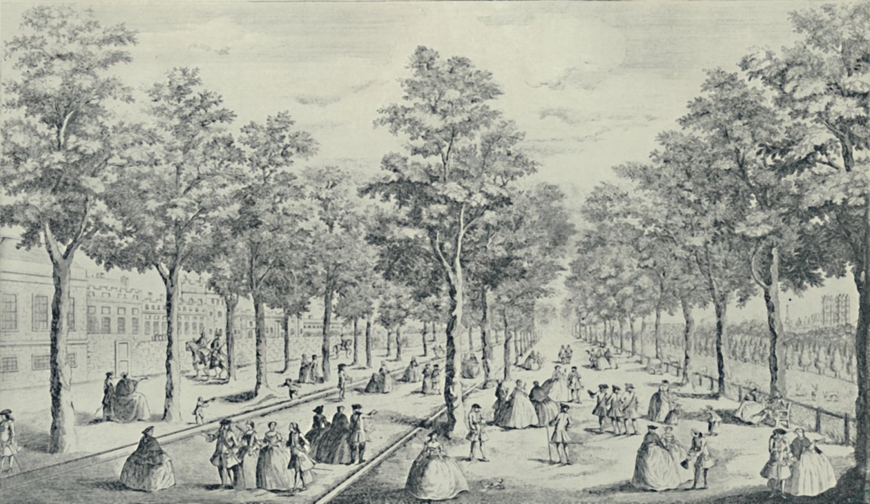 Společnost v Mall, 1741, 1920 od James Smith