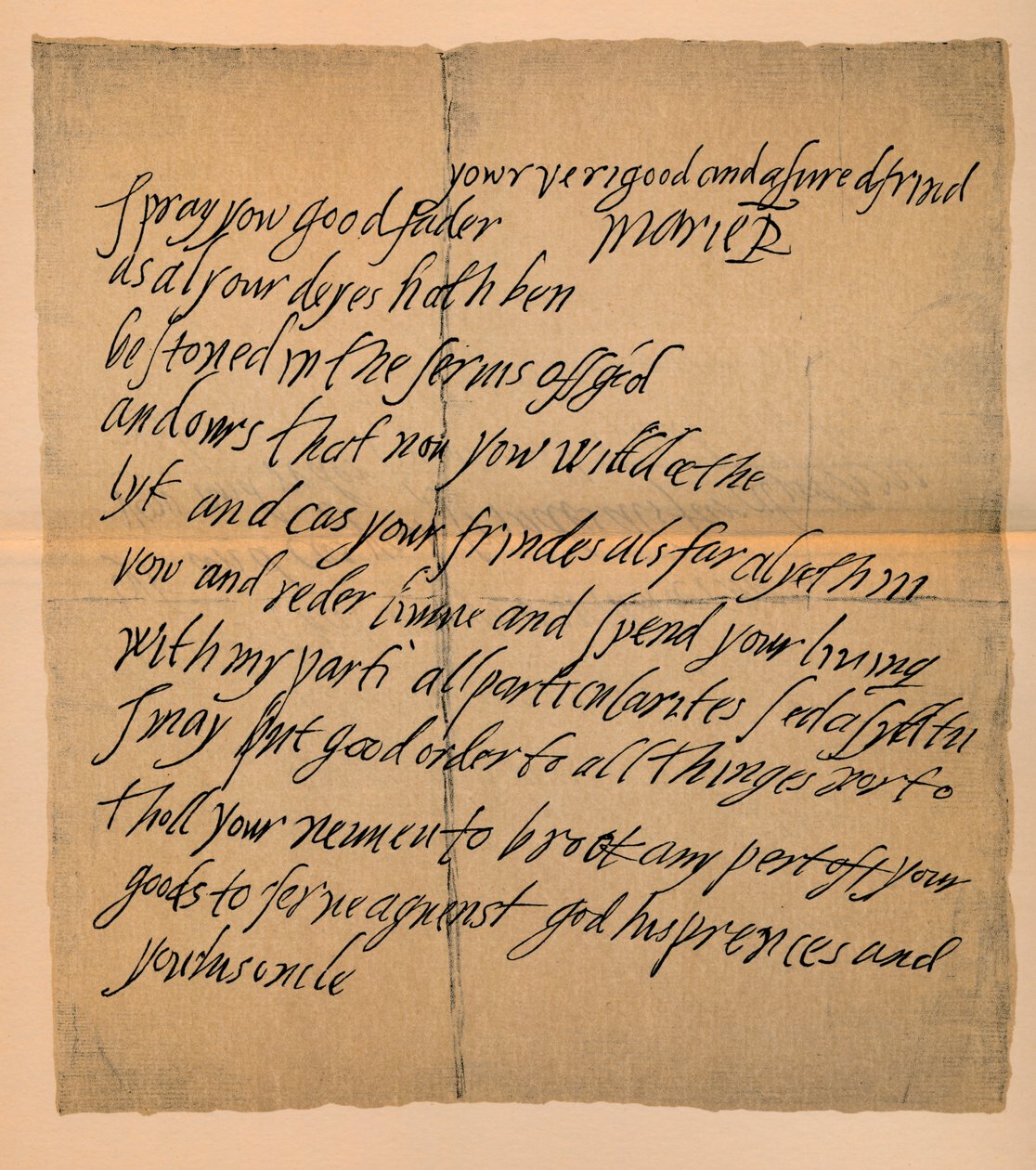 Dopis královny Marie 1542-1587 opatovi z Dunfermline, 1889 od James Stillie