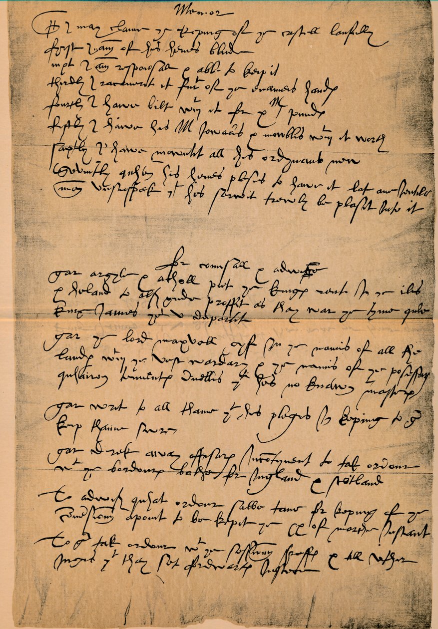 Památník hraběte z Morton na odstoupení regentství, březen 1578, 1889 od James Stillie