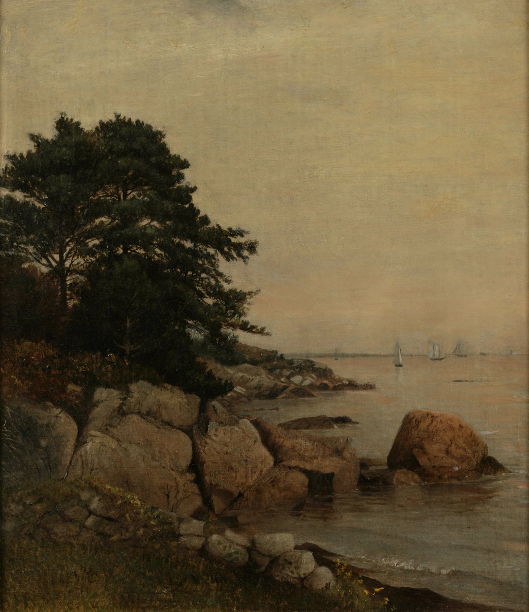 Beverly Rocks, kolem roku 1860 (olej na plátně) od James Suydam