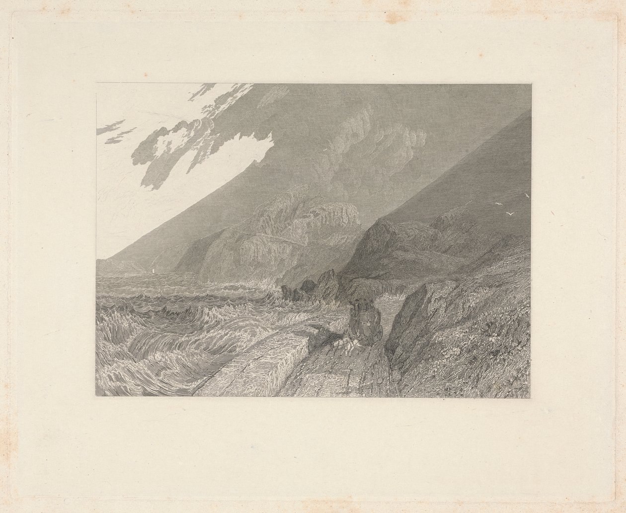 Penmaen Maur, Caernarvonshire od James T. Willmore