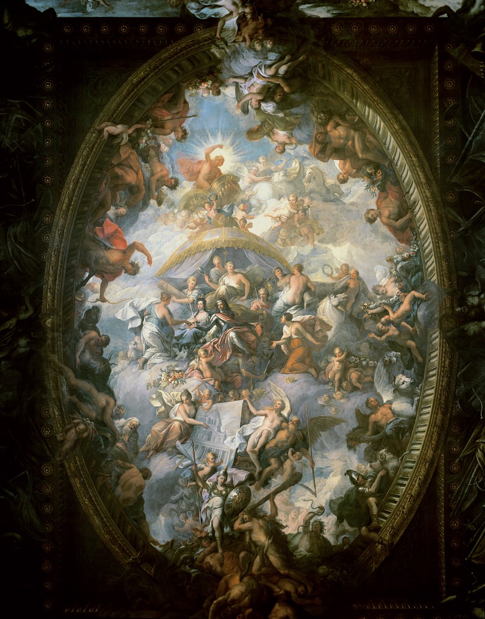 Strop malovaného sálu, 1707-14 od James Thornhill