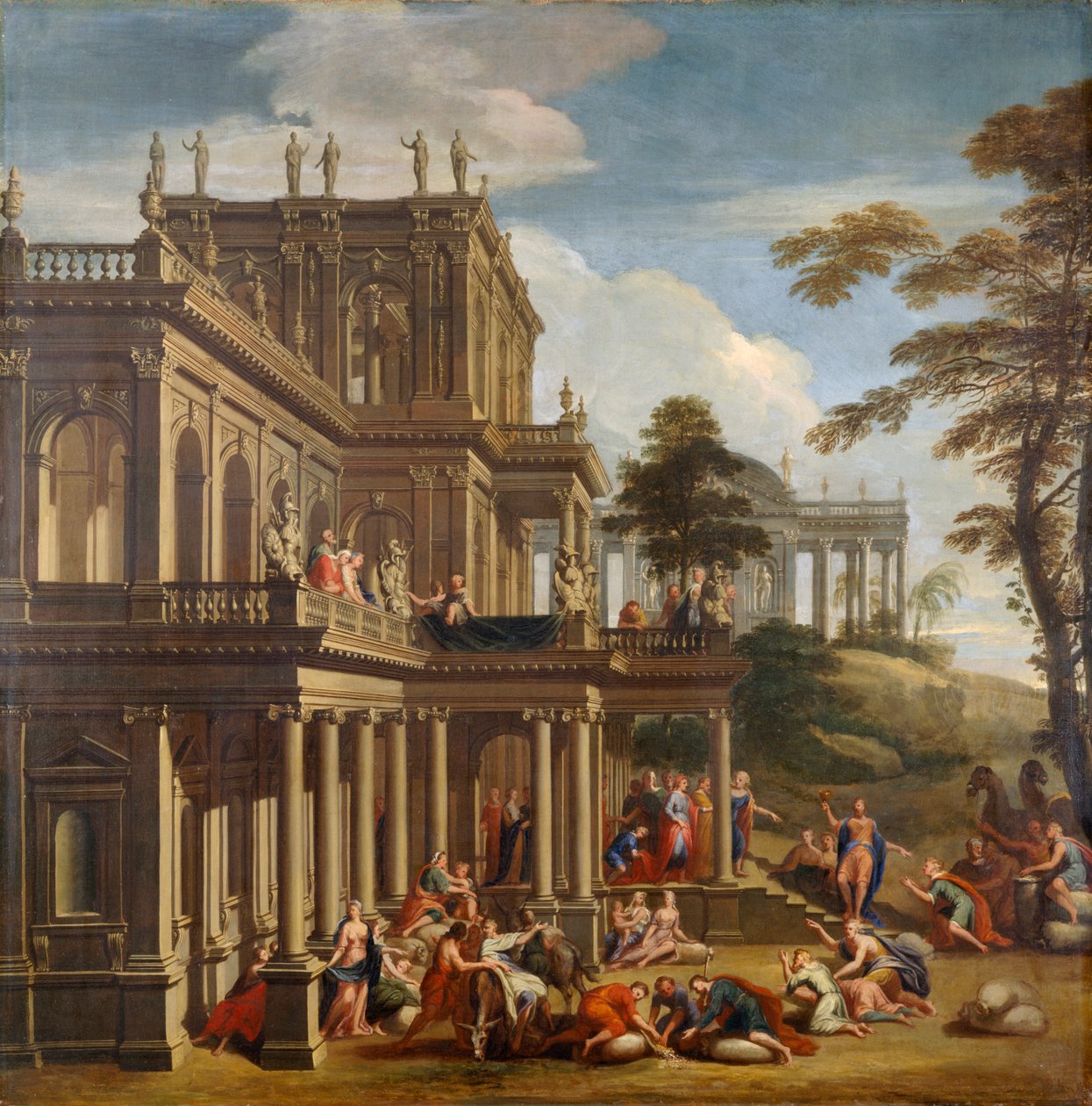 Joseph a jeho bratři - Objevení poháru kolem roku 1705 (olej na plátně) od James Thornhill