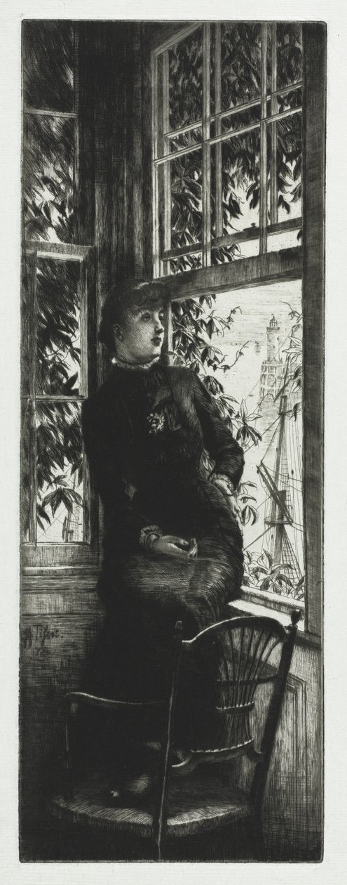 Na pobřeží od James Tissot