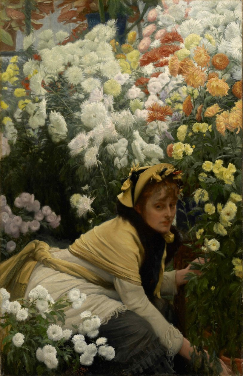 Chryzantémy od James Tissot