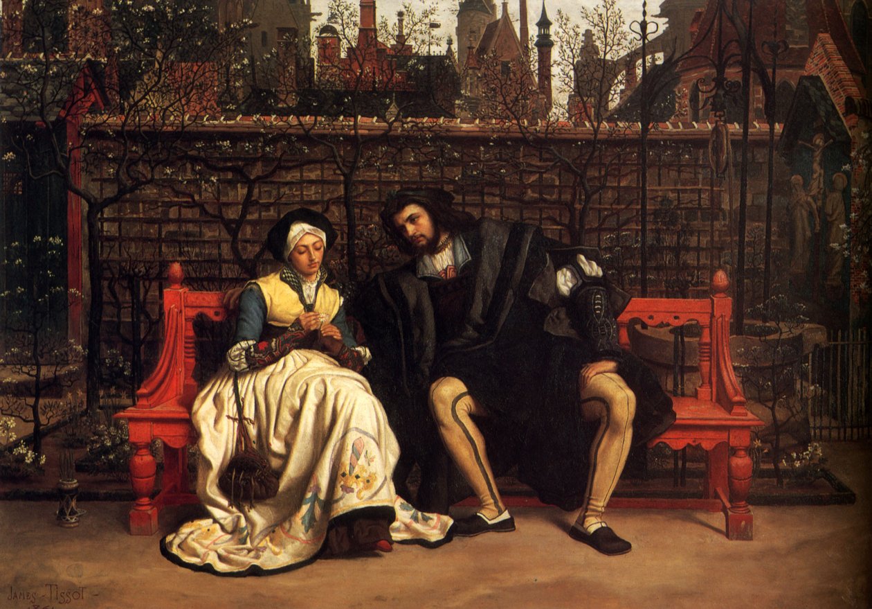 Faust a Markétka v zahradě od James Tissot