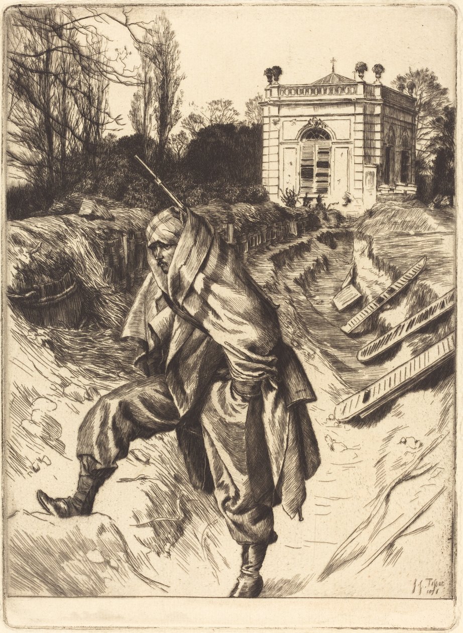Suvenýr Grand Garde z obléhání Paříže, 1878. od James Tissot