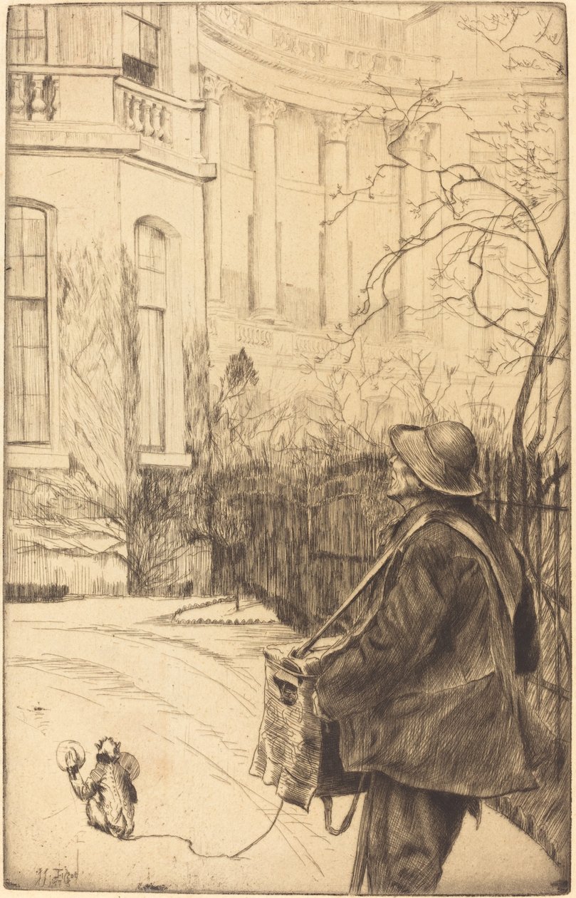 Mlýnek varhan, 1878. od James Tissot