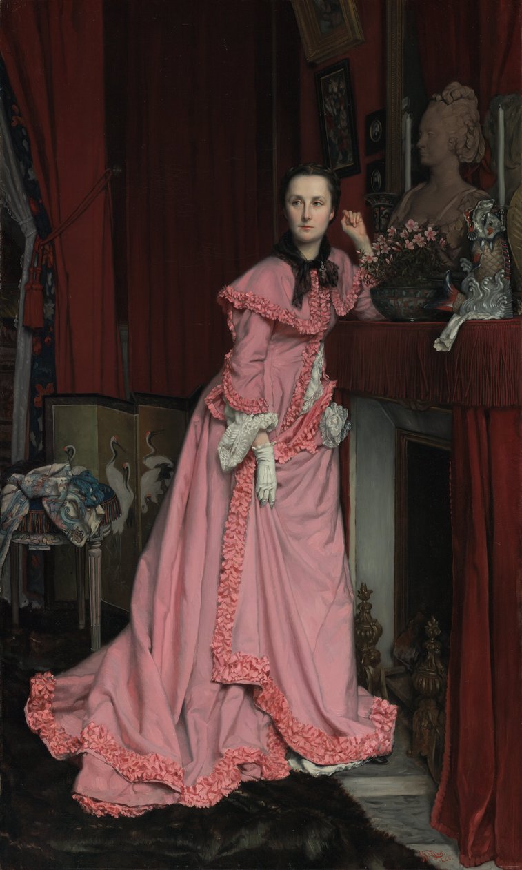 Portrét markýzy de Miramon, rozené Thérèse Feuillantové od James Tissot