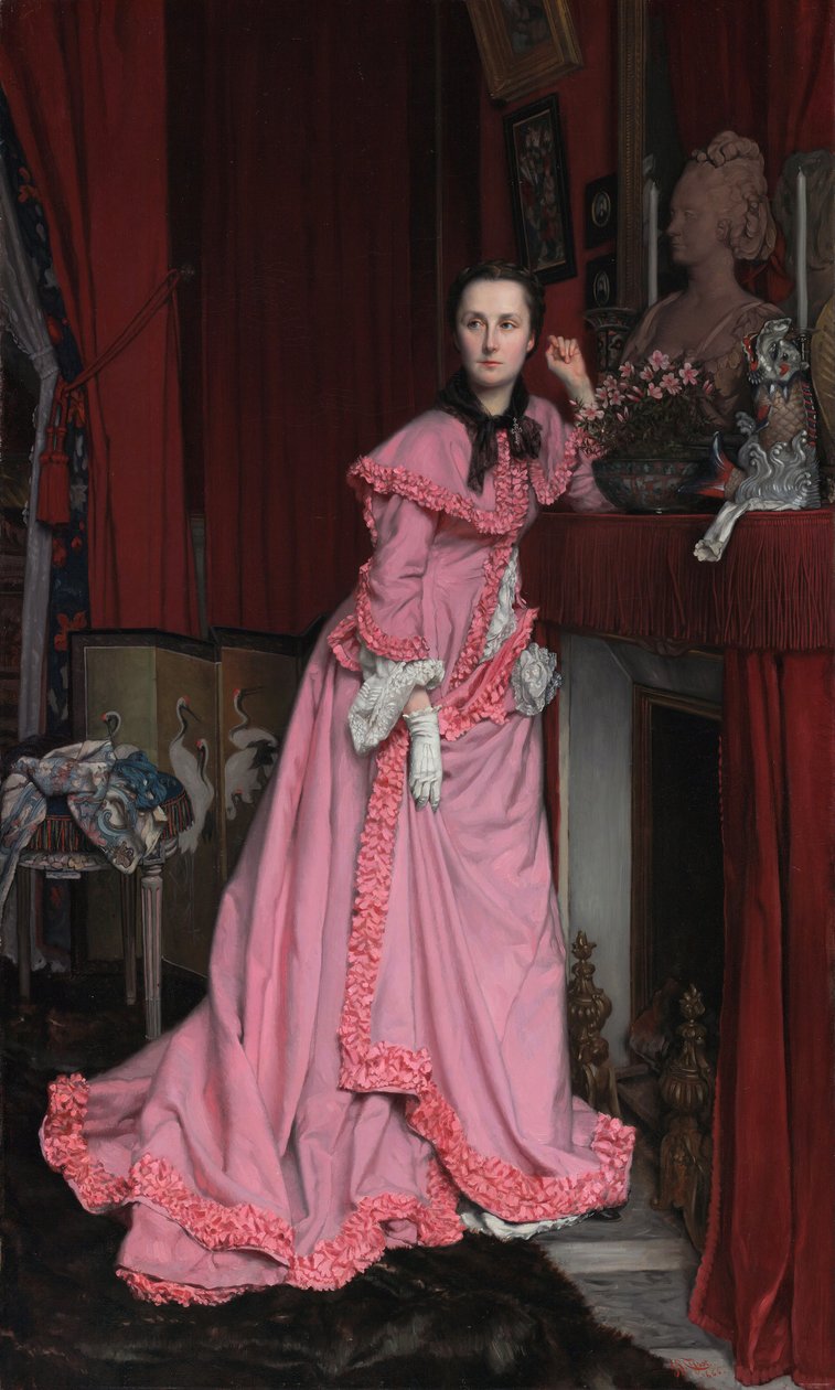 Portrét markýzy de Miramon, rozené Thérèse Feuillantové od James Tissot