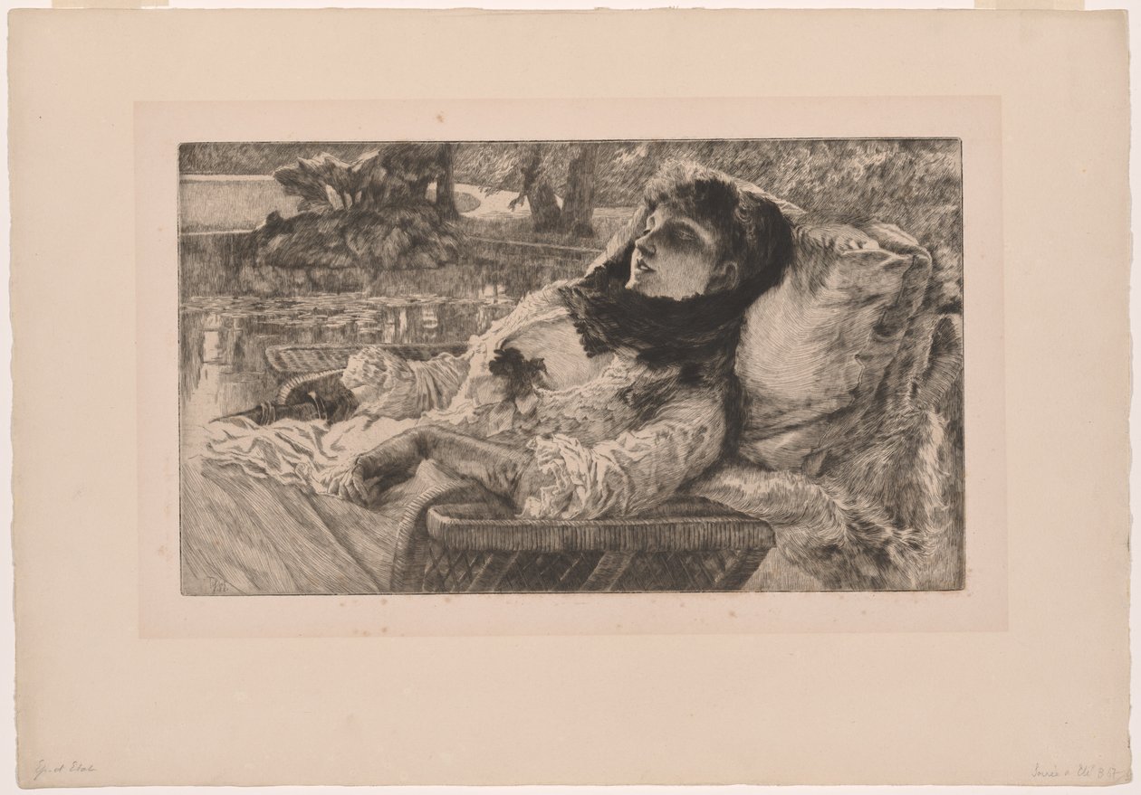 letní večer od James Tissot
