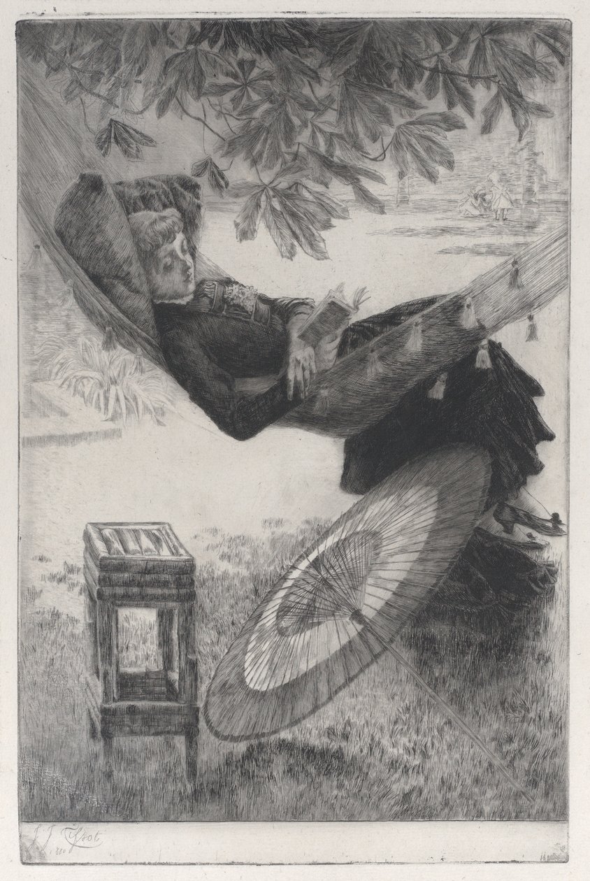 Houpací síť, 1880. od James Tissot