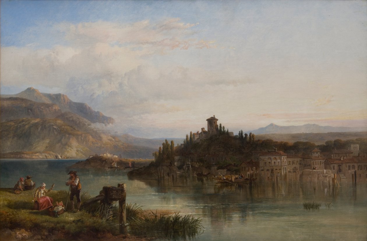 Ráno na jezeře Garda, Itálie, 1861 od James Vivien de Fleury