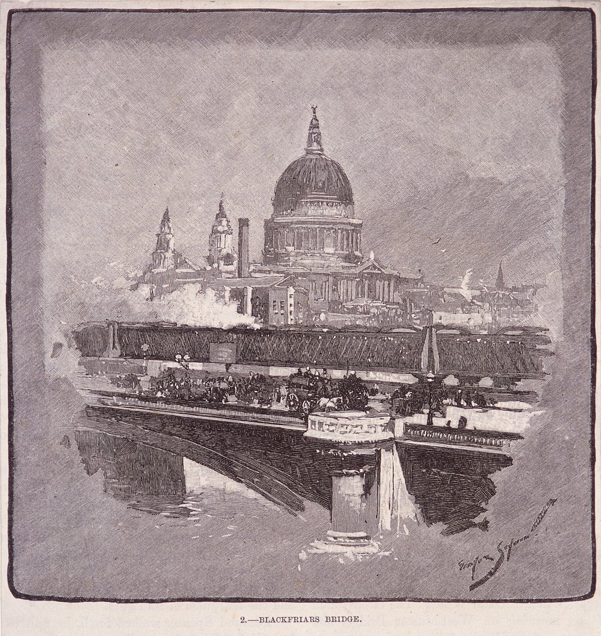 Blackfriars Bridge, Londýn, 1796 od James Walker