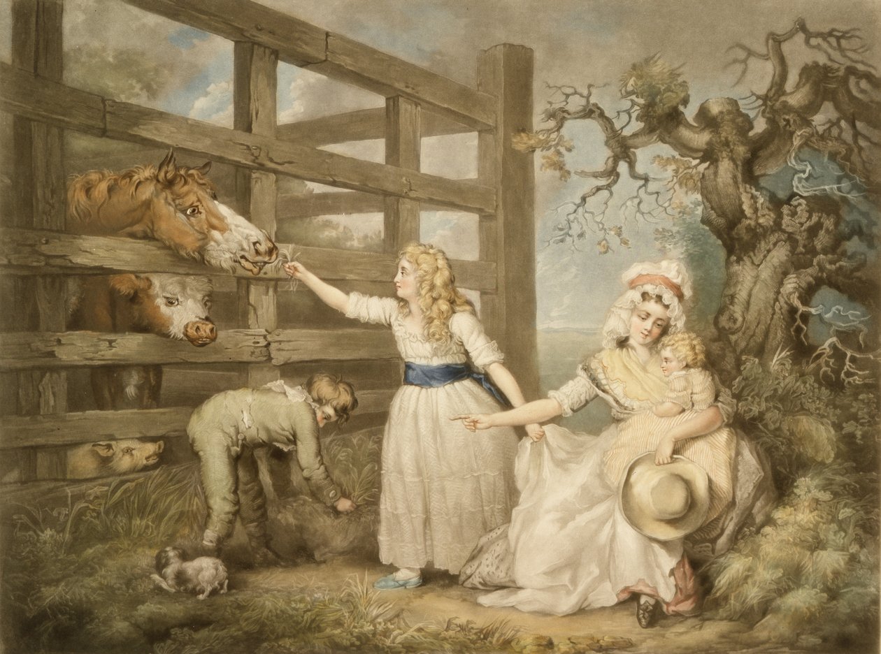Compassionate Children, vyryl William Ward (1766-1826) 1793 od James Ward