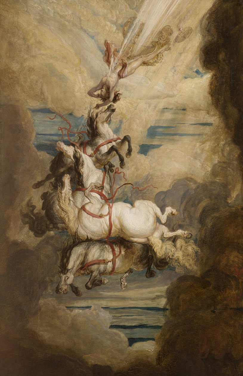 Pád Phaeton, 1808 od James Ward