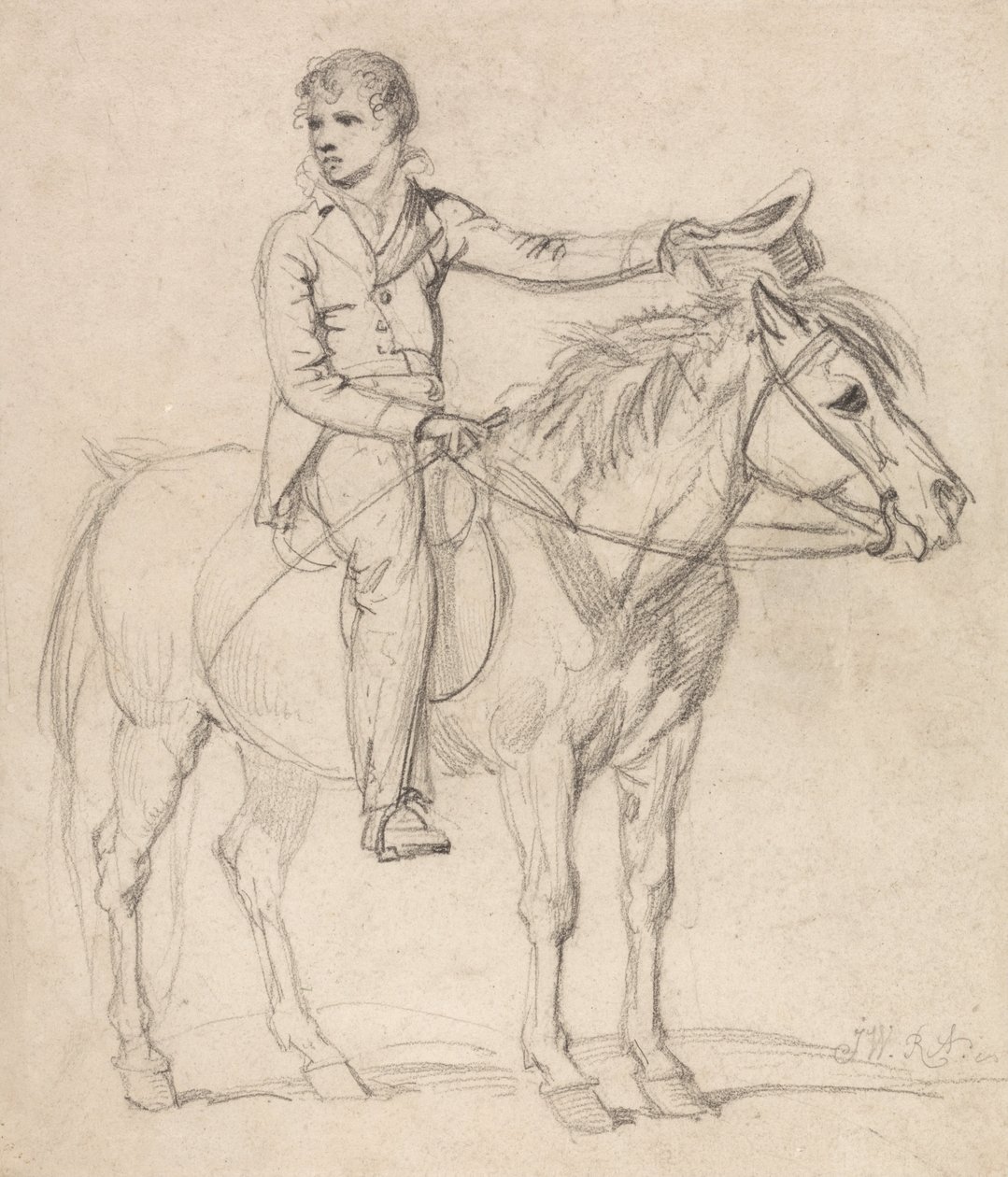 Lord Stanhope (pozdější hrabě z Chesterfieldu) jako chlapec na poníkovi od James Ward