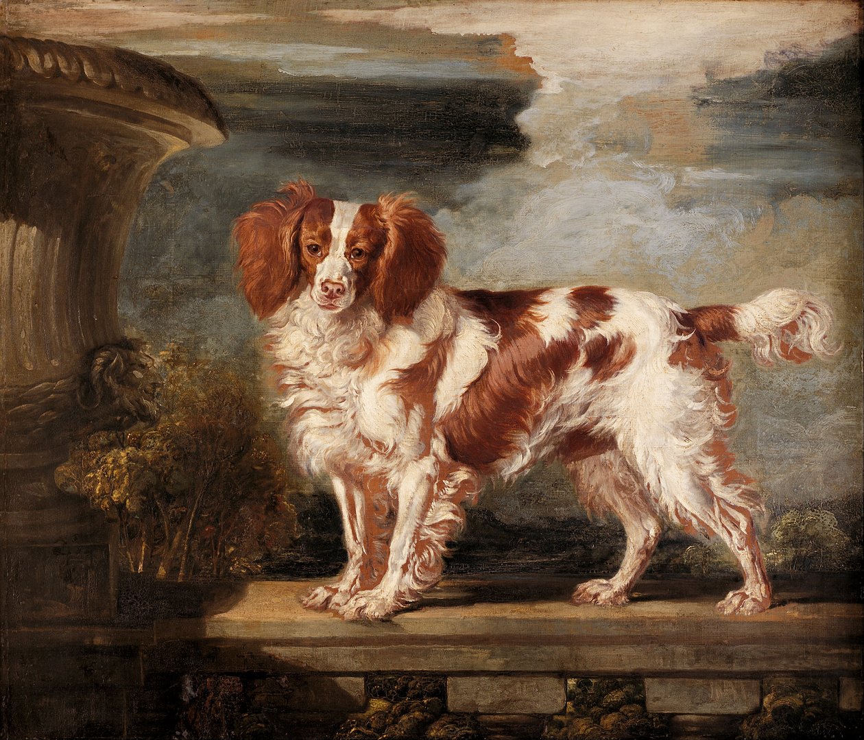 Portrét Dash, oblíbený španěl, majetek Lady Frances Vane-Tempest od James Ward