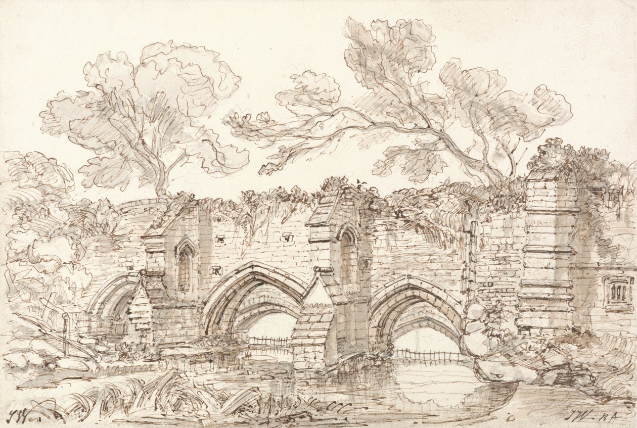 The Old Double Bridge, Bury St. Edmunds od James Ward