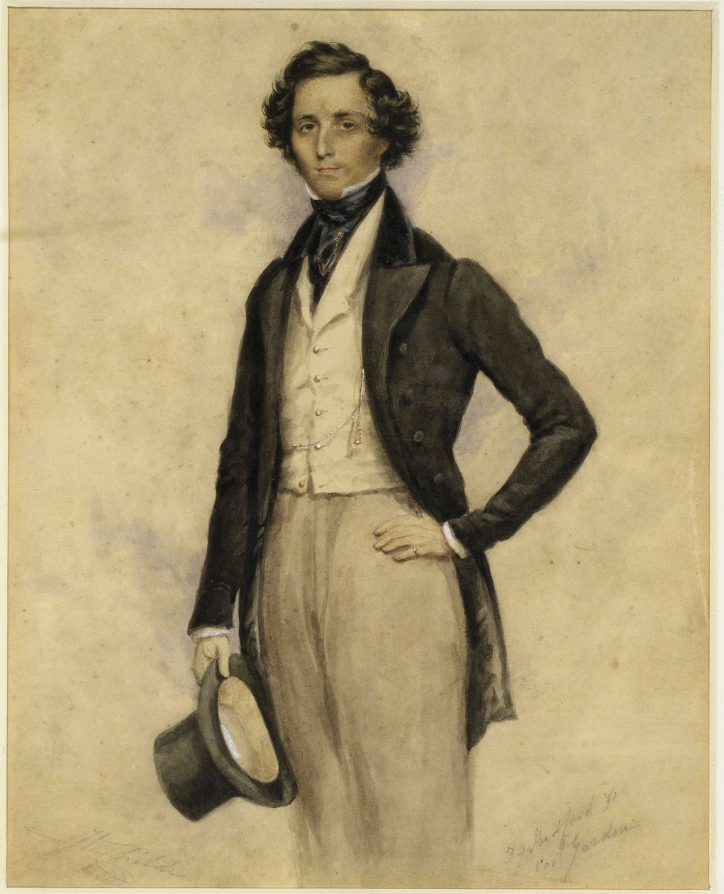 Portrét Felixe Mendelssohna Bartholdyho (Hamburg od James Warren Childe