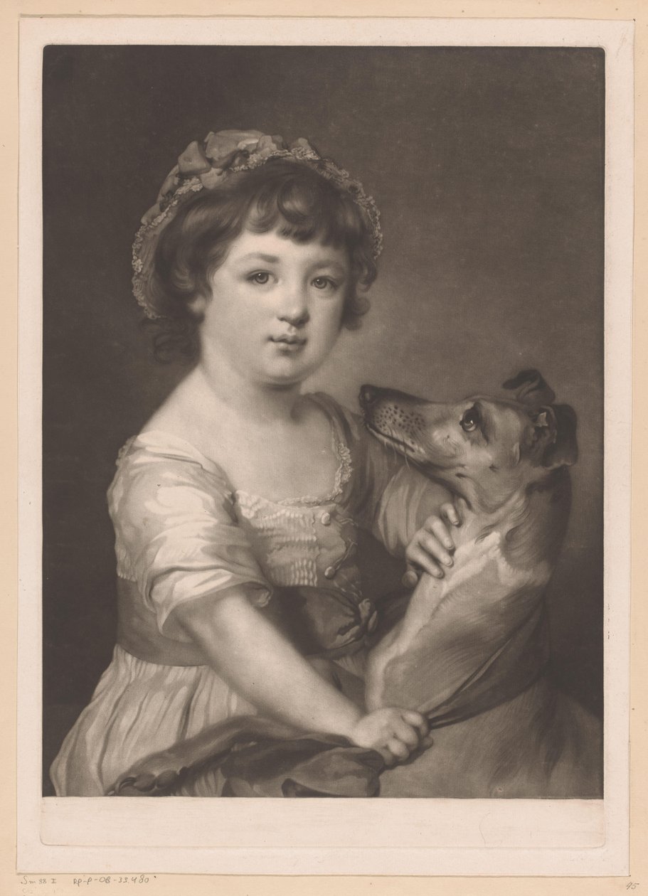 Portrét van Frances Lascelles od James Watson (prentmaker)