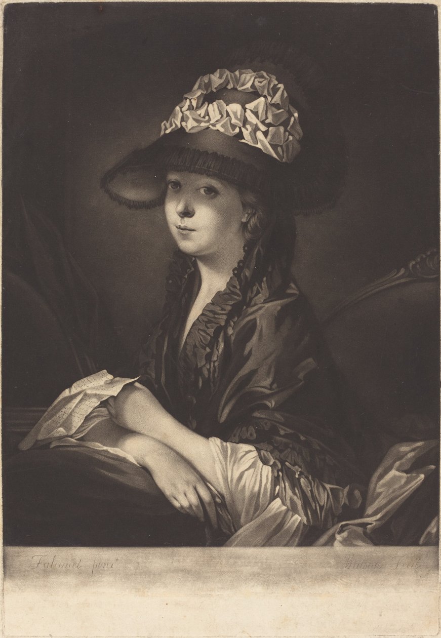 Lucindo, slečno Mooreová od James Watson after Pierre Etienne Falconet