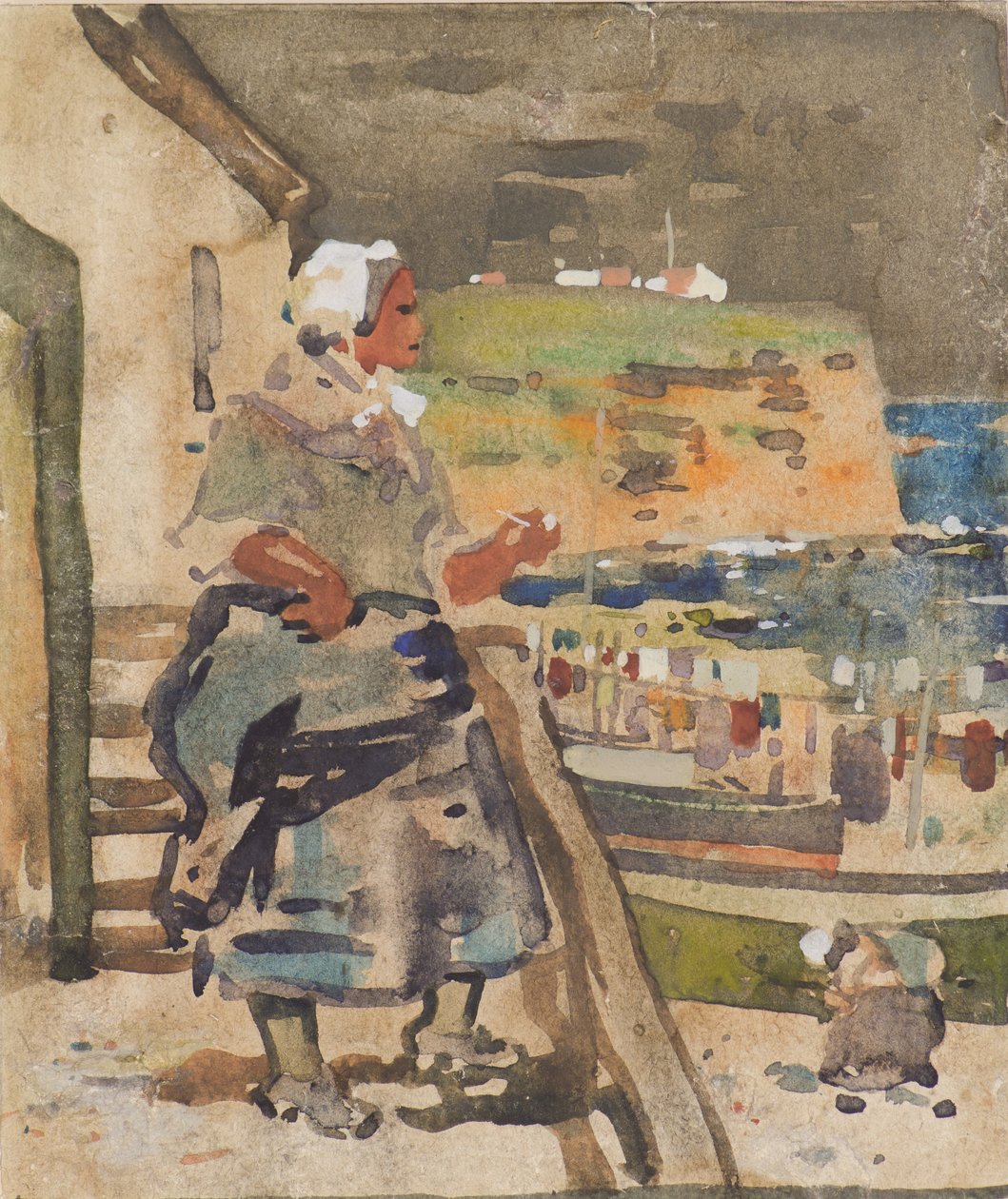 Auchmithie (akvarel) od James Watterston Herald