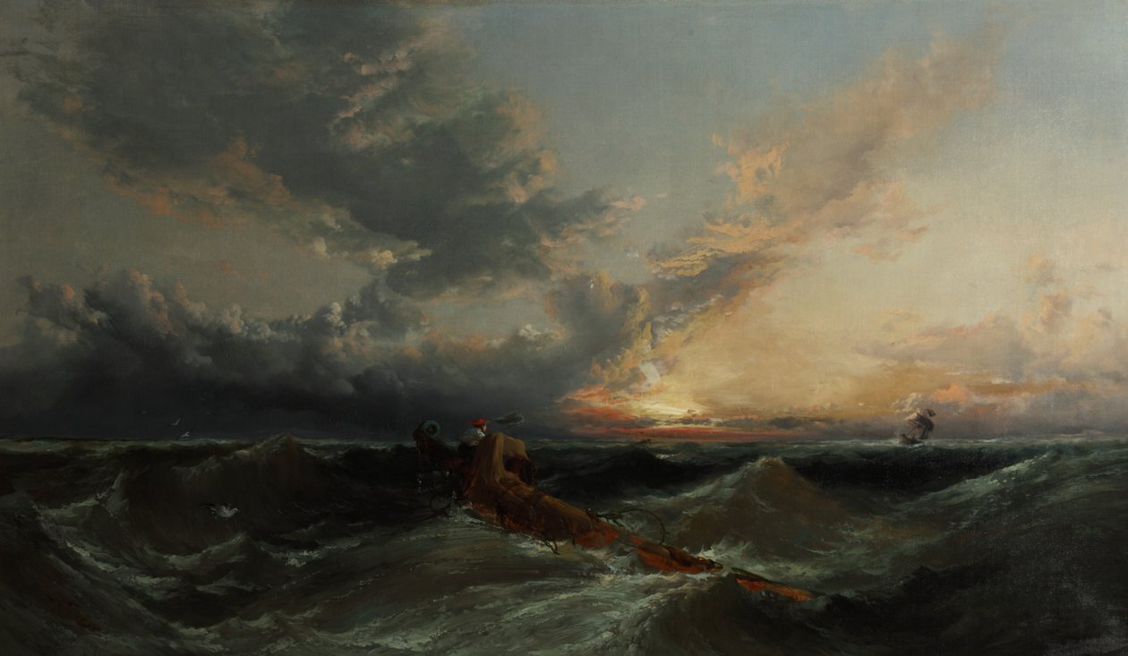 The Signal, cca 1860 (olej na plátně) od James Webb